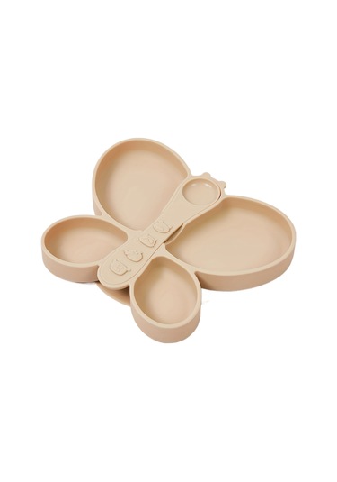 Besleme Tepsisi, Kelebek Tepsi Ve Kaşık, Kendi Kendine Beslenmeye Uygun, Vantuzlu Tasarıma Sahip