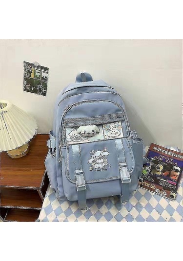 Rion Kawaii Sanrio Mymelody Kuromi Cinnamoroll Pompom Purin Yeni Sırt Çantası Karikatür Büyük Kapasiteli Öğrenci Okul Çantası Açık Hava Sırt Çantası Diğer