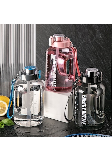 Sporcu Su Matarası 2500 Ml Siyah