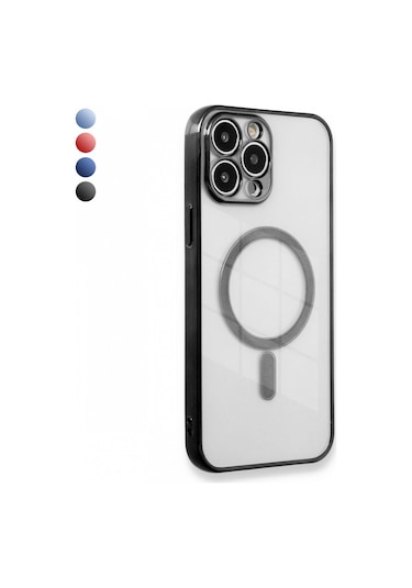 Apple Uyumlu iPhone  11 Pro Max Kılıf Magsafe Özellikli Lazer Silikon Kapak