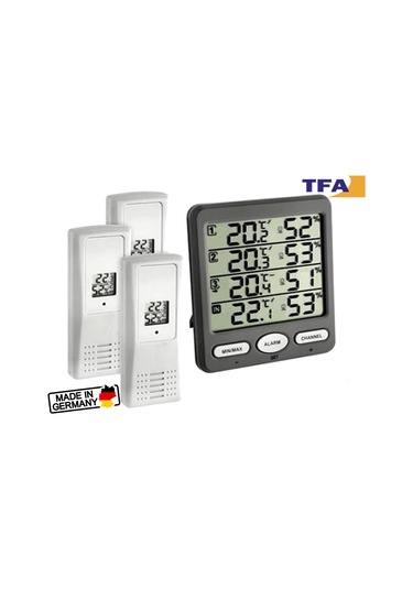 Tfa 30.3054.10 'Klima Monitor' Çoklu Ortam Sıcaklık Ve Nem Takip
