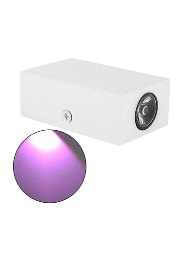 Suntek Led Duvar Işık Yukarı Aşağı Lamba Aplik Aydınlatma Mor Işık Mor