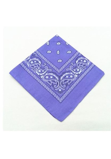 Melek Kare Bandana Fular Lila Lila