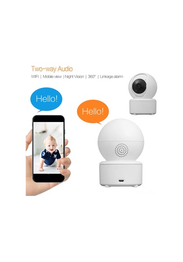 Yunboo 360 Dönebilen 3mp Wifi Güvenlik Kamerası - Gece Görüşlü, İki Yönlü Sesli, Bebek/ev/pet İzleme Uyumlu Diğer