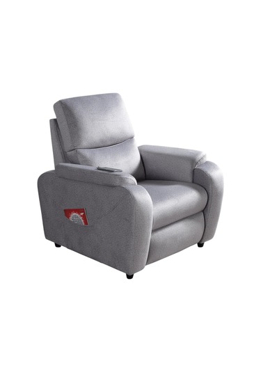 Alis Tekli Berjer Rehome Tekli Tv Koltuğu 75x90x105 Cm Gri