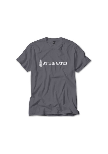 At The Gates Logo Gri Tişört Gri