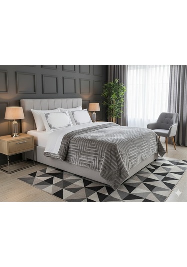 Ecosse Agossa 6 Parça Battaniye Seti Gümüş Gümüş