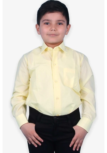 Breeze Erkek Çocuk Gömlek Basic 3-14 Yaş, Sarı