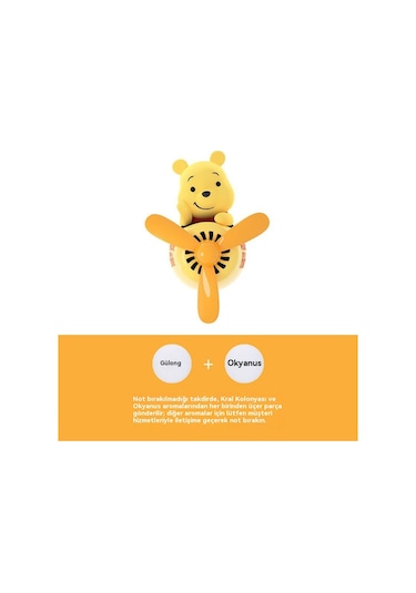 Çizgi Film Araba Havalandırma Deliği Aromaterapi Süsü Winnie The Pooh