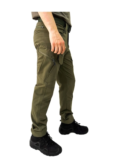 Tactical Su İtici Likralı Pantolon Trekking Outdoor Pantolon Haki