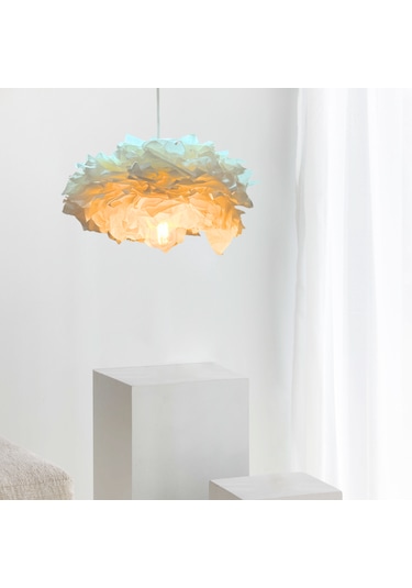 Cloudy Tasarım İtalyan Kağıt Beyaz Sarkıt Avize Beyaz