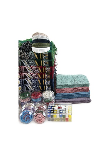 Sümbül Efendi 20 Kişilik Hac Ve Umre Kadife Seccade Set