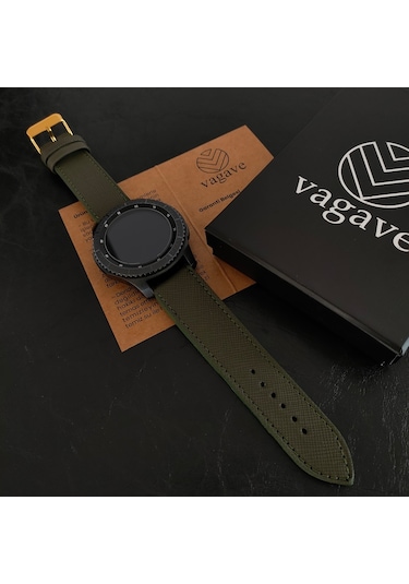 Vagave Samsung Uyumlu Active / Watch / Gear 20 Mm / 22 Mm Deri Kordon (497125572)