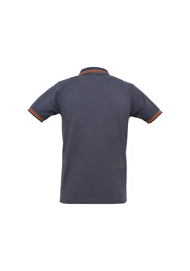 Ssm Çizgili Polo Yaka Füme Tshirt