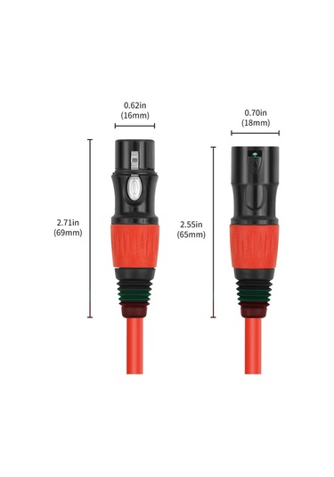 Mufunye Xlr Kabloları 4'lü Paket Mikrofon Kablosu 3ft Xlr Erkekten Dişi Mikrofon Kablosu Tak Ve Çalıştır 3-p
