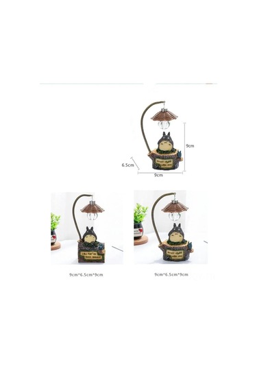 Youmex Retro Mini Gölge Adam Dekoratif Led Gece Lambası - Bahçe, Ev, Ofis İçin Poliresin Dekorasyon Aleti Pil Dahil Çok Renkli