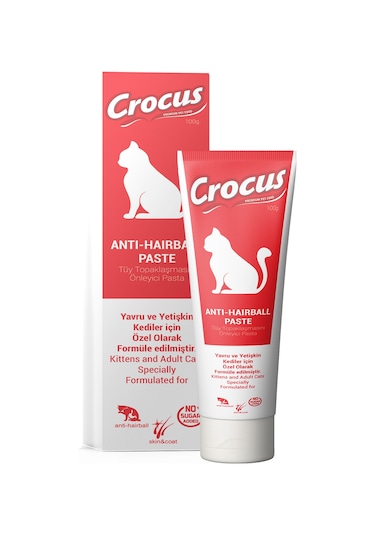 Crocus Kediler İçin Tüy Yumağı Önleyici Malt Macunu 100 G