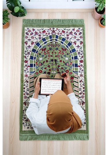 Kadife Ravza Desenli Seccade