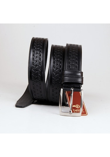 Beldekemer Ms35-03 Spor Erkek Deri Kemeri 3.5 Cm Eninde