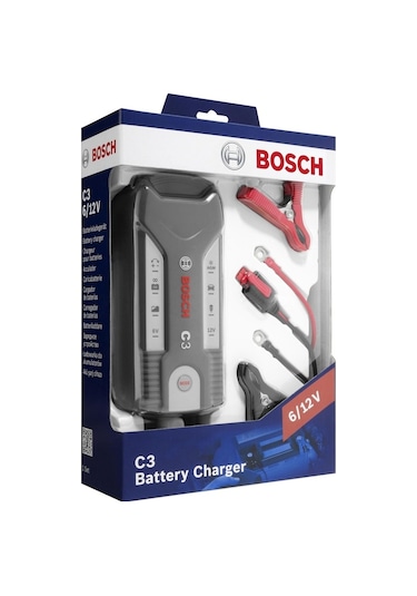 Bosch C3 6V - 12V Akü Şarj Cihazı