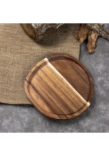 Naturalove Akasya Sunum Tabağı - Yuvarlak