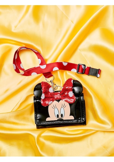 Smiggle - Minnie Mouse Karakterli İpli Cüzdan