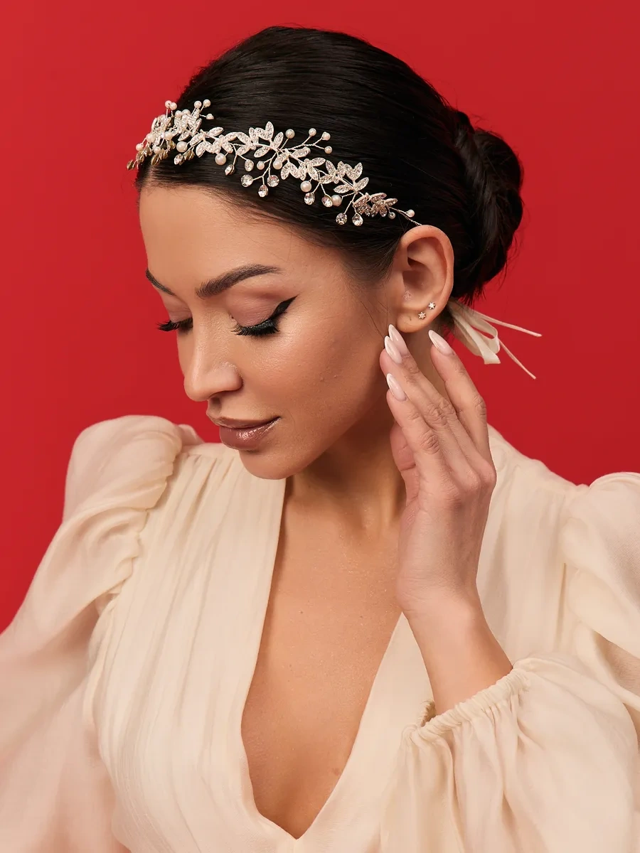 Bıjuteks Düğün Saç Diademi 97412809 Gri