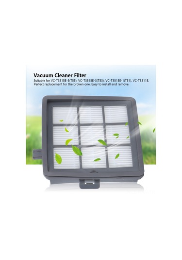 Kosona Electrolux Vc-t3515e, T55, T53, T3311e Süpürgeleri İçin Hepa Filtre + Filtre Pamuk, Yüksek Kaliteli Abs Malzeme, Kolay Kurulum, Toz Filtreleme
