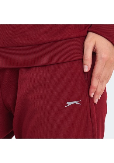 Slazenger OLINDA Kadın Cepli Bordo Eşofman Takımı