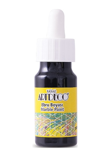 Artdeco Ebru Boyası 30Ml Siyah