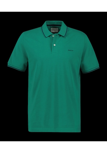 Gant Erkek Pike Polo T-shirt Regular Fit Haki - Yeşil