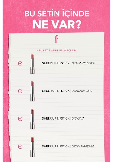 Lush Lips Collection 4'lü Makyaj Seti SET185