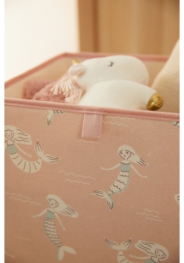 Ocean Home Textile Çocuk Odası Deniz Kızı Kutu 33 x 30 x 33 CM