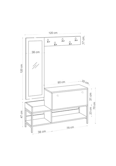 Decormet Lopp Ayakkabılık Dec0006 Diğer