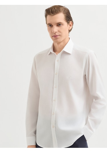 Karaca Erkek Slım Fıt Gömlek-beyaz 11.25w.04.011 Beyaz