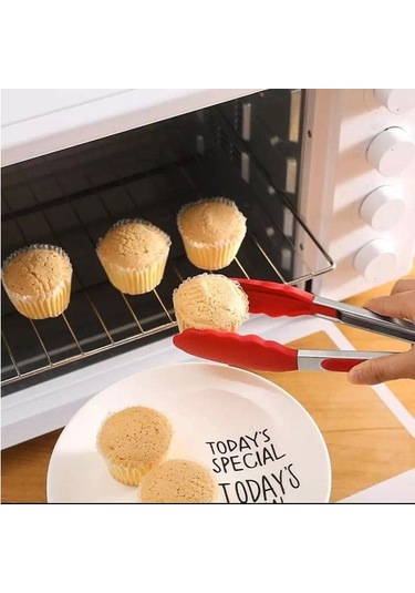 Mutfak Buharlı Pişiricileri Silikon Buharlı Pişiriciler Isıya Dayanıklı Saplı, Kolay Tutuşlu, Kaymaz Akıllı Kilitli, Paslanmaz Çelik Pişirme Buharlı Pişiricileri Kırmızı 7 İnç Kırmızı