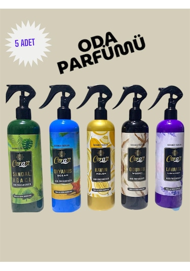 5 Adet 400 Ml Oda Parfümü