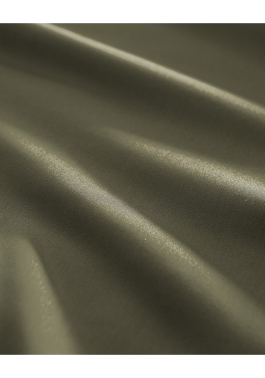 Madame Coco Ciel Tek Kişilik %100 Pamuk Lastiksiz Saten Çarşaf - Haki 8684427182208 Çok Renkli