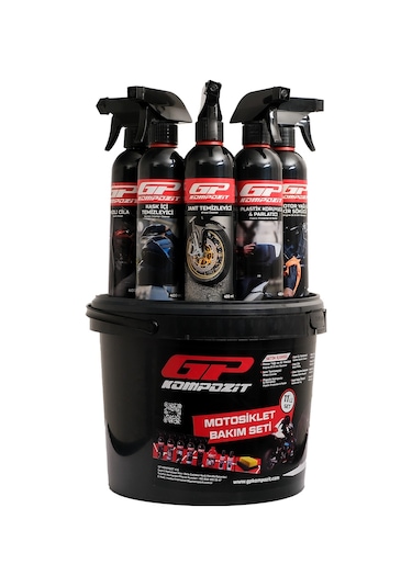 GP Kompozit 11 Parça Motosiklet Bakım ve Temizlik Seti