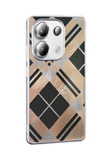 Xiaomi Redmi Note 13 Pro 4g Kılıf Desenli Zore Mep Kapak Gold Leopar