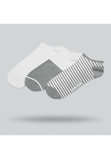 John Frank Üçlü Kısa Çorap Multıcolor (488750403)-Std Çok Renkli