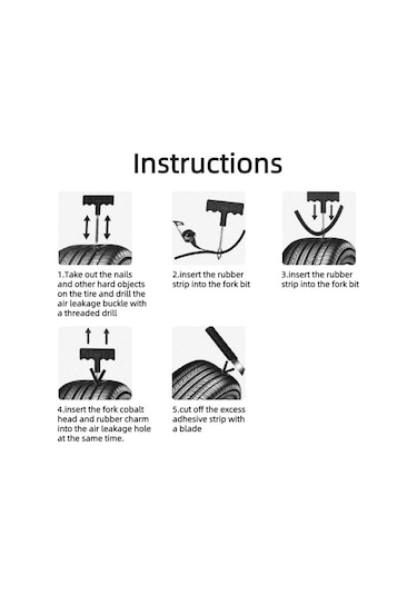 Sones 10pcs-1 Otomotiv Vakum Lastik Tamir Aracı Araba Lastiği Yama Alet Seti