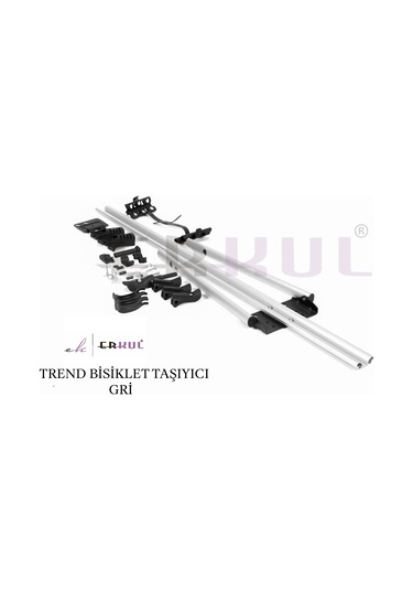 Erkul Trend Araç Üstü Bisiklet Taşıyıcı Gri Universal