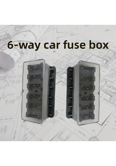 Chuangyinshop 6 Way Fuse Box 6 Yollu Araç Sigorta Kutusu Tutucu