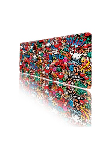 HELİXSUN GRAFITTI  Mouse Pad Büyük Boy Gaming Oyuncu Xl 70x30 Cm