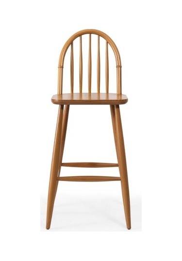 Rustica Ahşap Bar Sandalyesi Natural