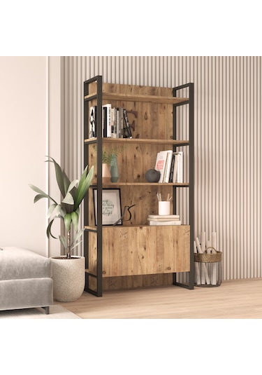 Robin Home Vegas Serisi No 6 Kitaplık Kapaklı