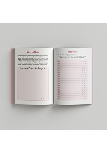 Sohbet Ajandası Pembe Kapak Çok Renkli