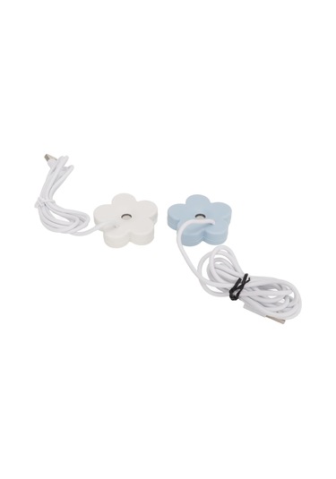 Mufunye Beyaz Ve Mavi Usb Çiçek Humidifier Seti - Ev Ve Araç İçin Mini Buharlandırcı, Su Yokken Otomatik Kapatma, Sessiz Çalışma, Taşınabilir Ipx7 Su Geçirmez