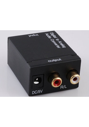 Dijital To Analog Optik Tos Ses Dönüştürücü Rca Çevirici Adaptor
